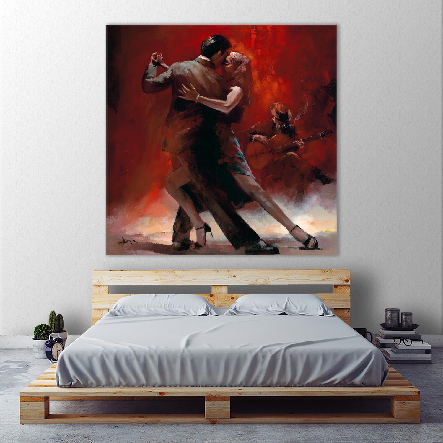 Tango Argentino II by Willem Haenraets on GIANT ART - black music - dance