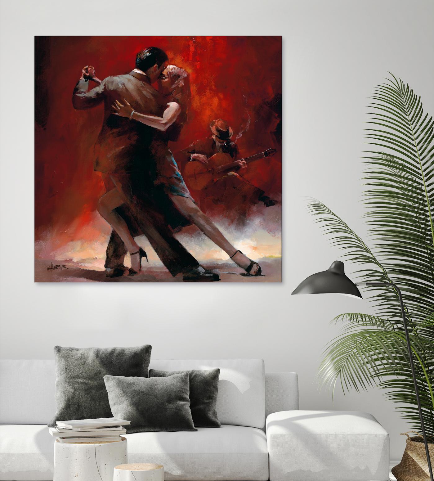 Tango Argentino II by Willem Haenraets on GIANT ART - black music - dance
