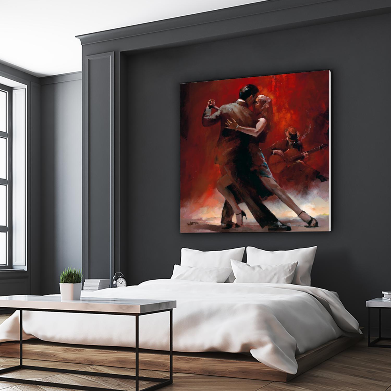 Tango Argentino II by Willem Haenraets on GIANT ART - black music - dance
