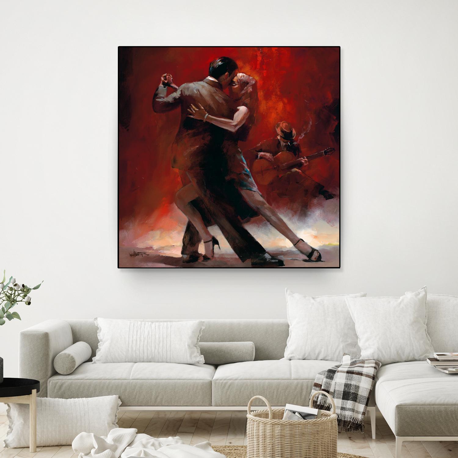 Tango Argentino II by Willem Haenraets on GIANT ART - black music - dance