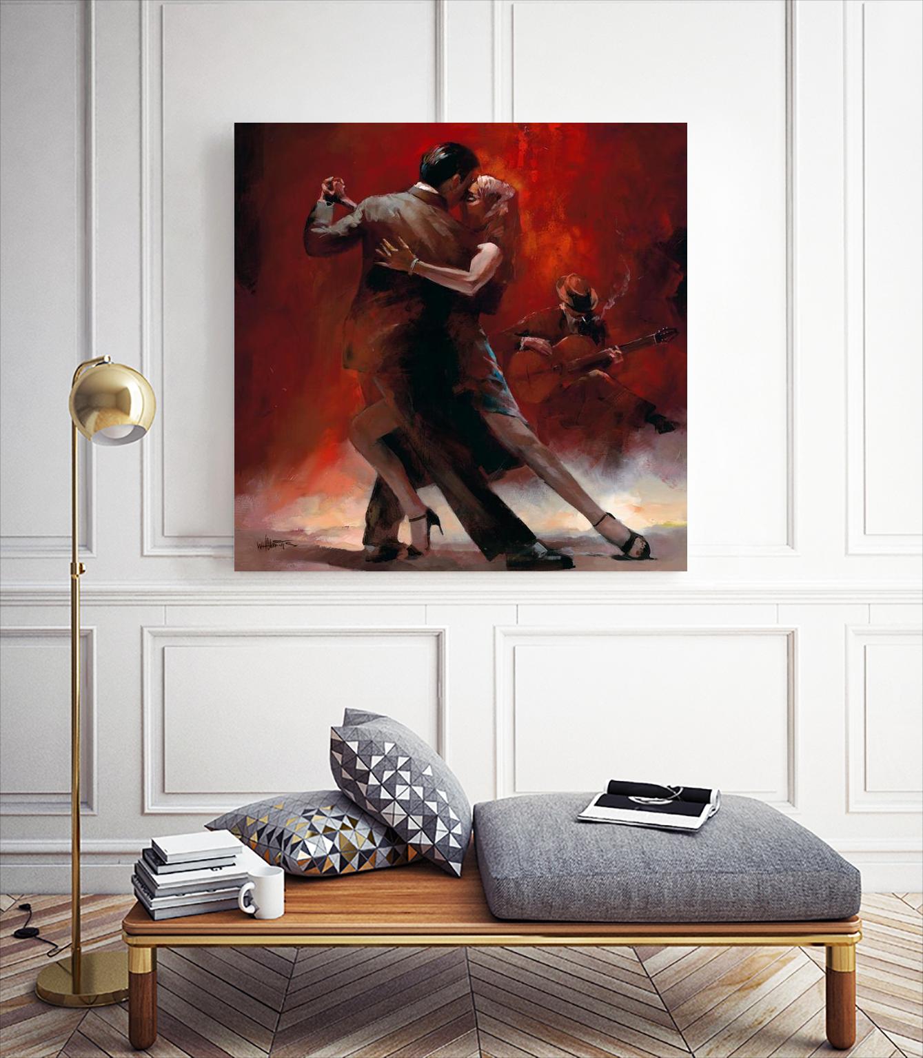 Tango Argentino II by Willem Haenraets on GIANT ART - black music - dance