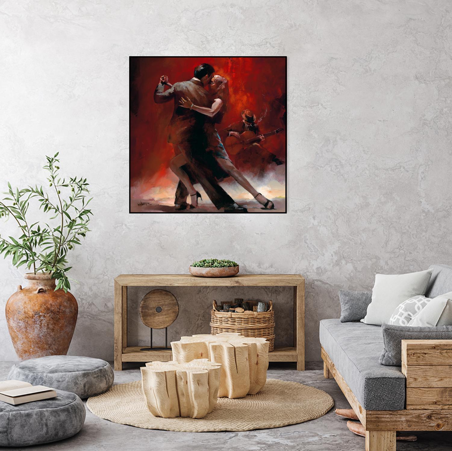 Tango Argentino II by Willem Haenraets on GIANT ART - black music - dance