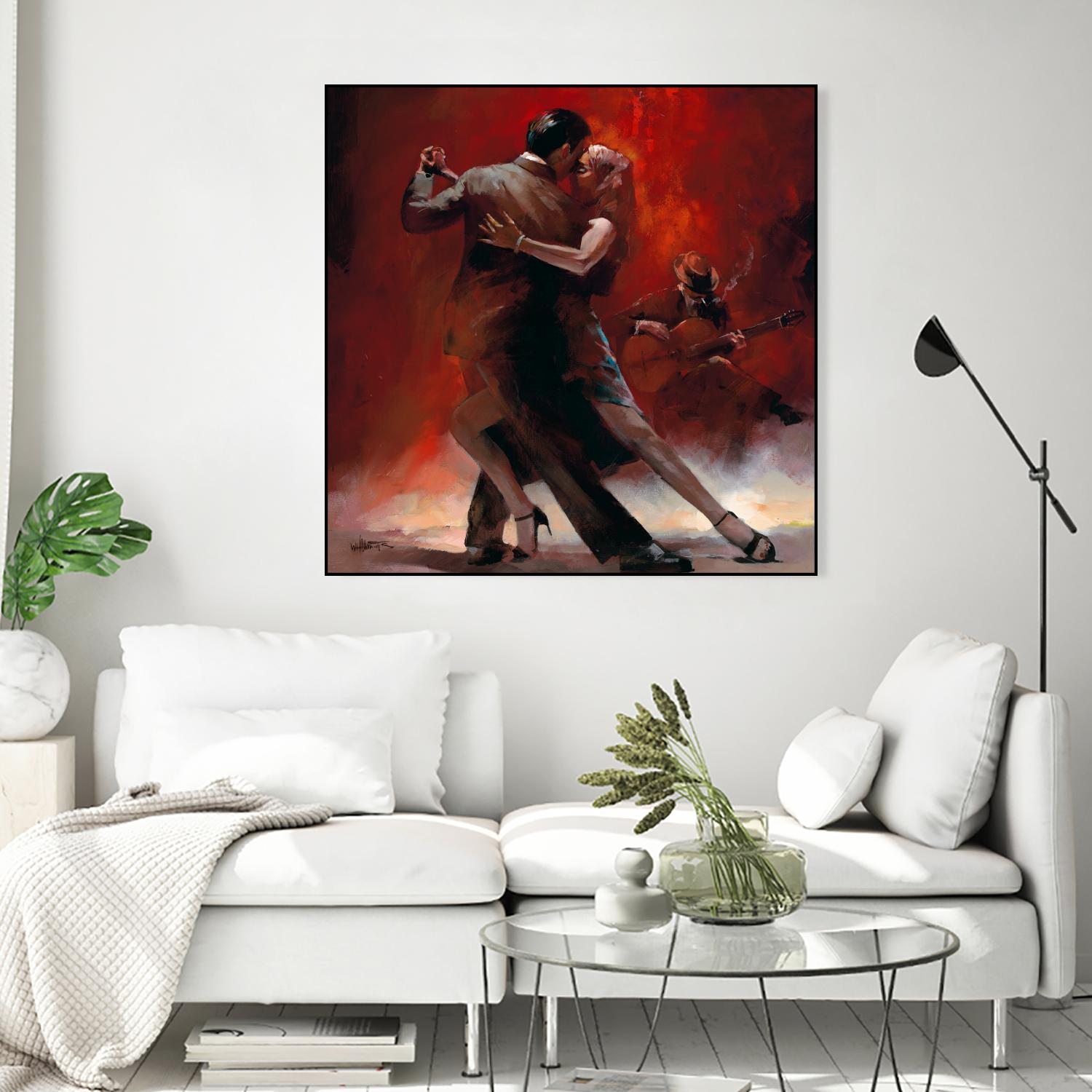 Tango Argentino II by Willem Haenraets on GIANT ART - black music - dance