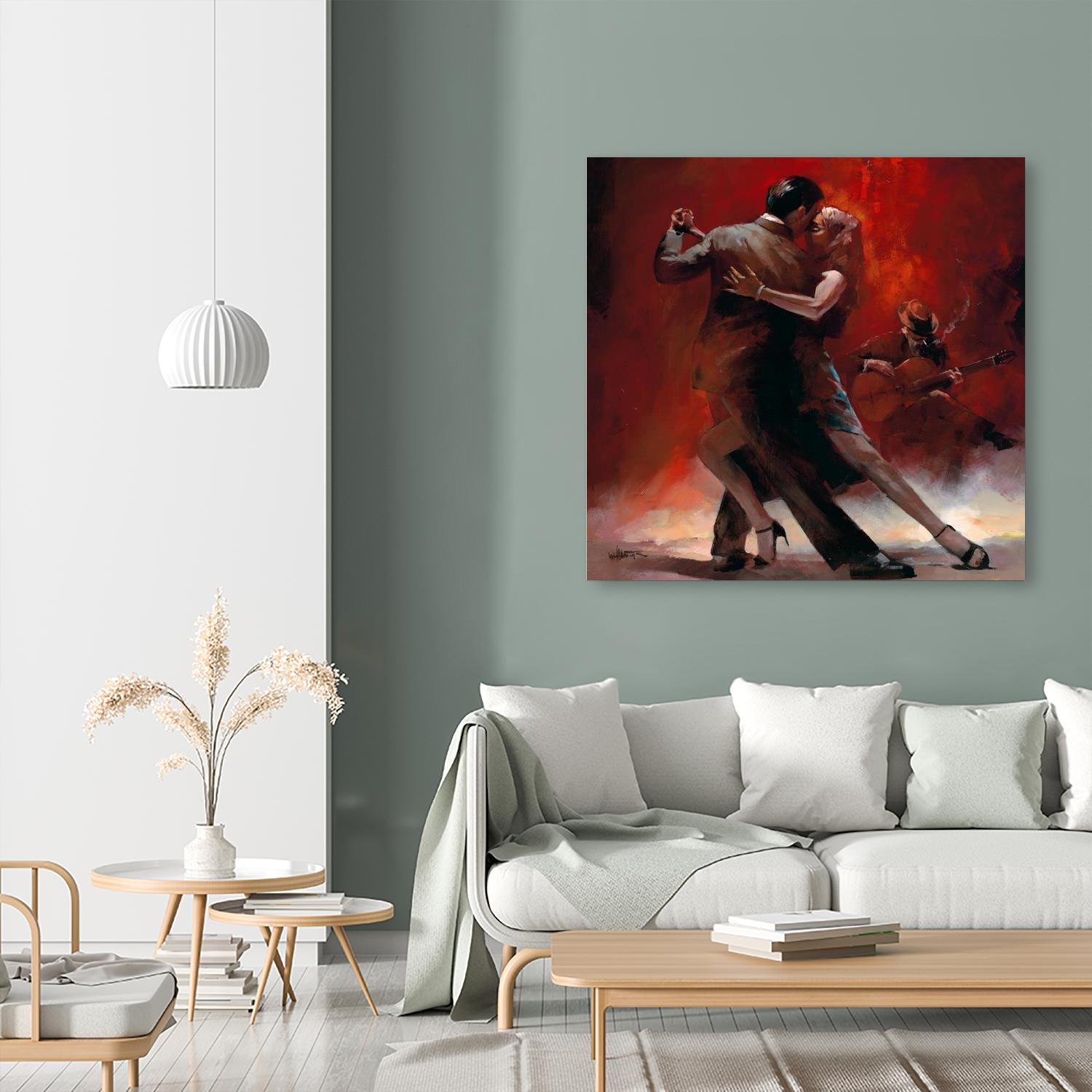 Tango Argentino II by Willem Haenraets on GIANT ART - black music - dance