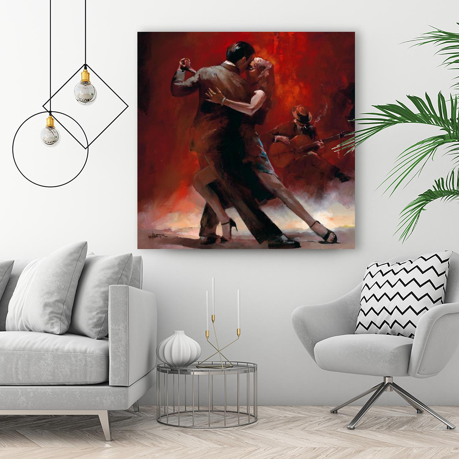 Tango Argentino II by Willem Haenraets on GIANT ART - black music - dance