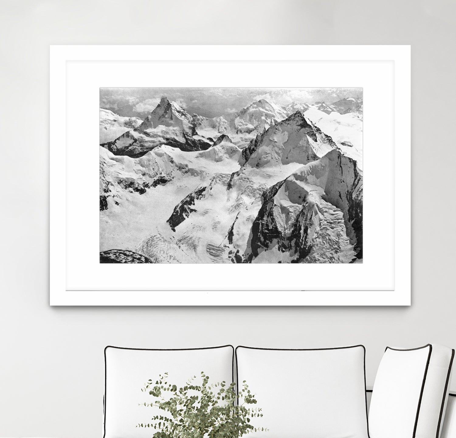 Mount Cervin, c.1900 by Bridgeman Images on GIANT ART - black and white photogrpahy