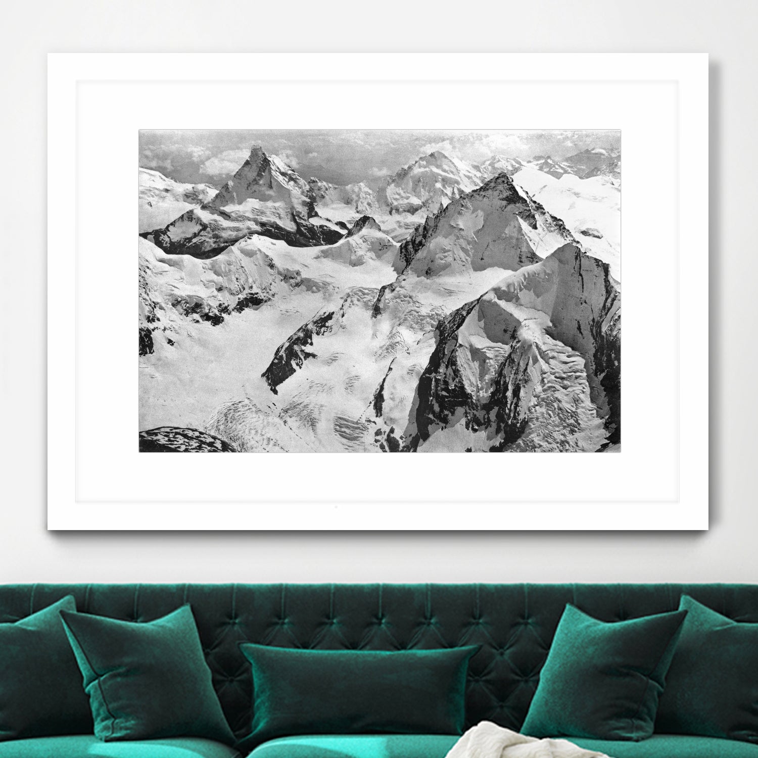 Mount Cervin, c.1900 by Bridgeman Images on GIANT ART - black and white photogrpahy