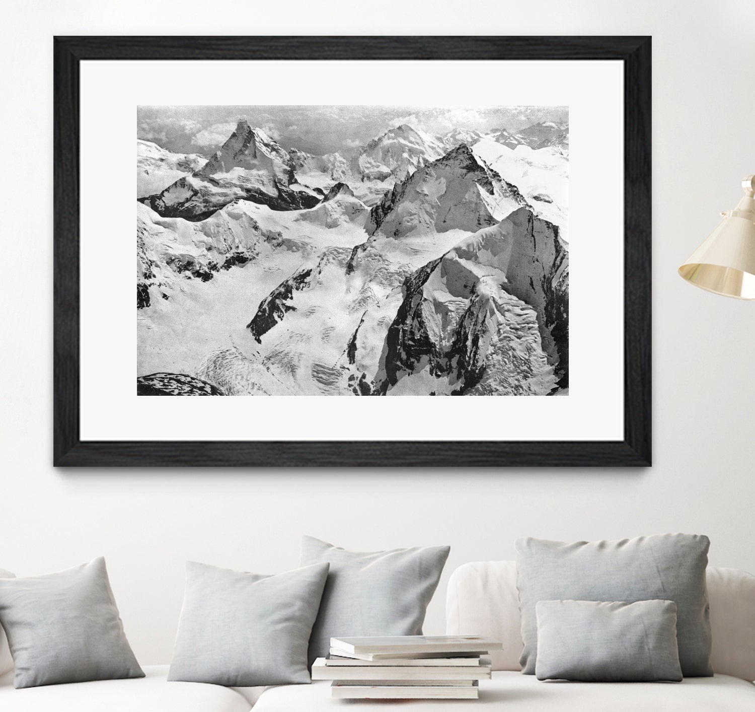 Mount Cervin, c.1900 by Bridgeman Images on GIANT ART - black and white photogrpahy