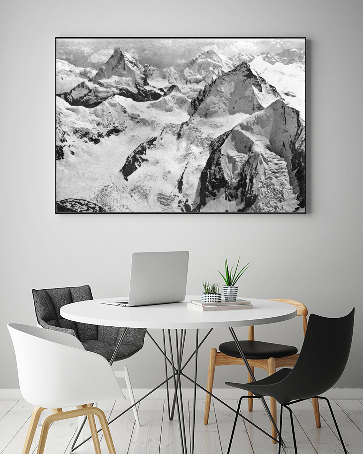 Mount Cervin, c.1900 by Bridgeman Images on GIANT ART - black and white photogrpahy