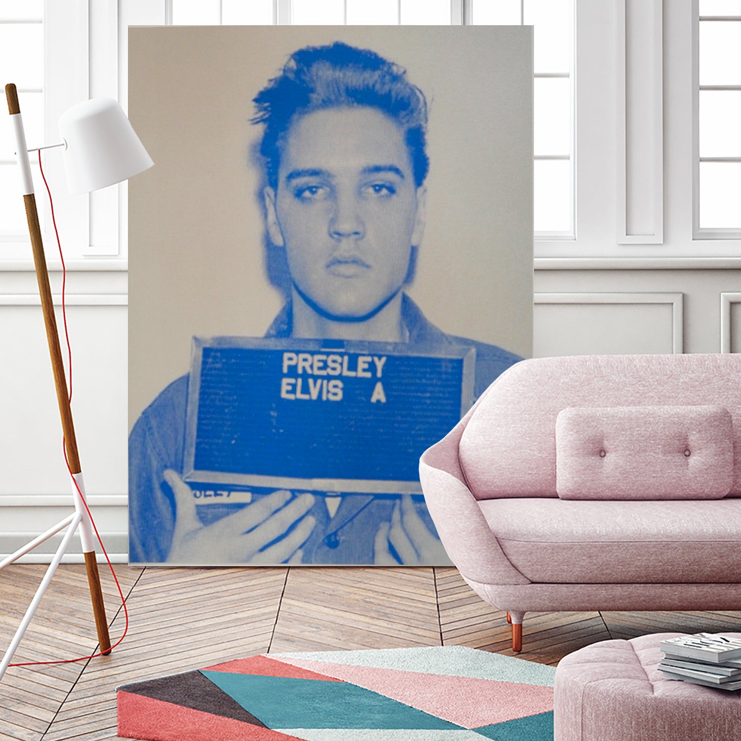 Elvis I, 2017 by Studwell, David on GIANT ART - blue photography