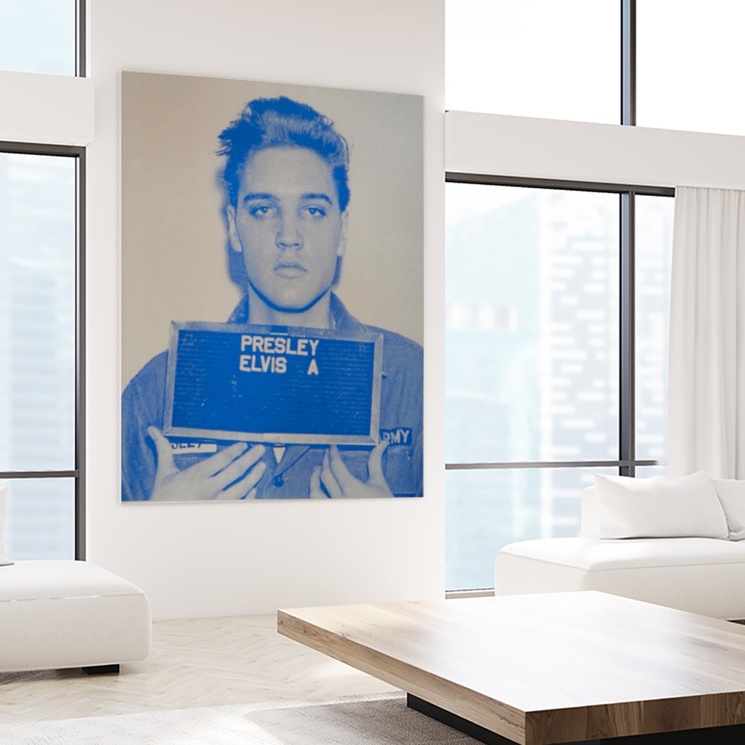 Elvis I, 2017 by Studwell, David on GIANT ART - blue photography