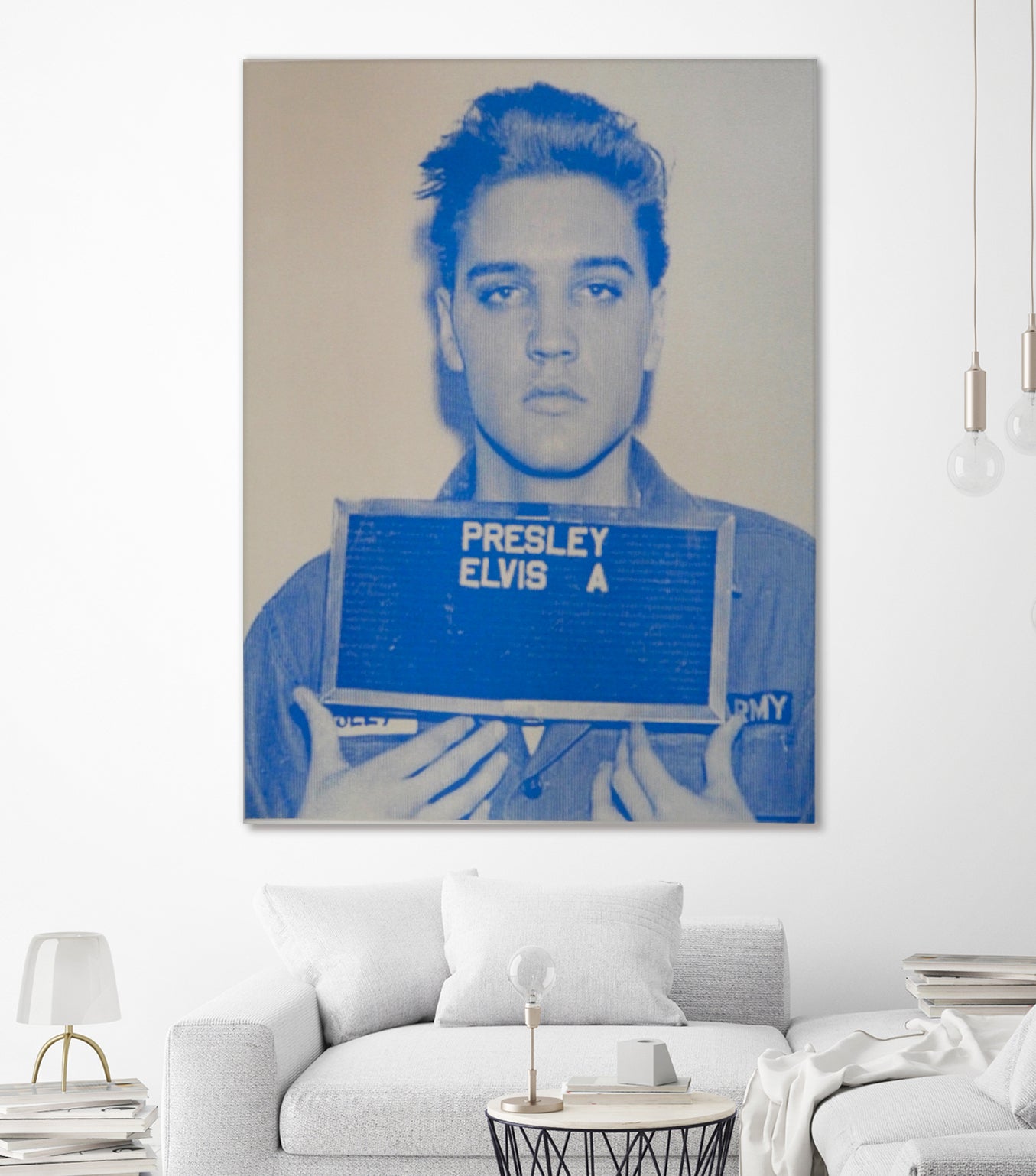 Elvis I, 2017 by Studwell, David on GIANT ART - blue photography