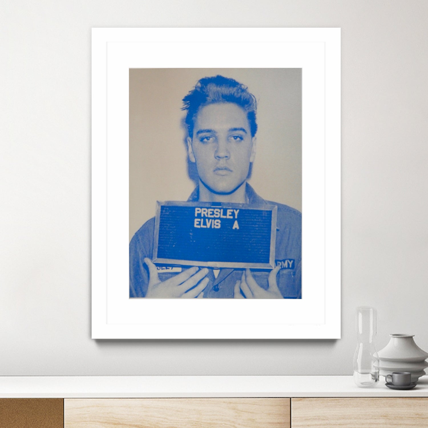 Elvis I, 2017 by Studwell, David on GIANT ART - blue photography