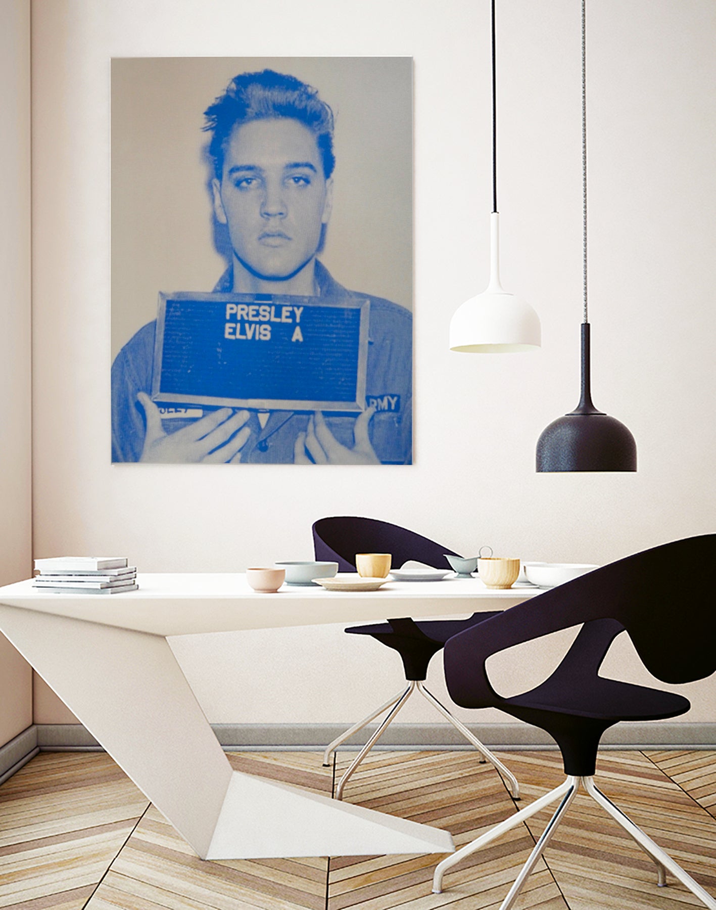 Elvis I, 2017 by Studwell, David on GIANT ART - blue photography