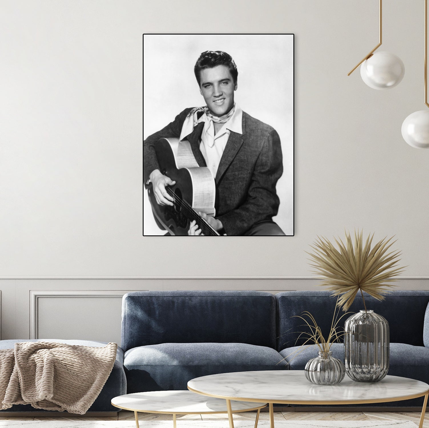 Elvis Presley by Paramount Pictures Bridgeman Images  on GIANT ART - black and white  photography