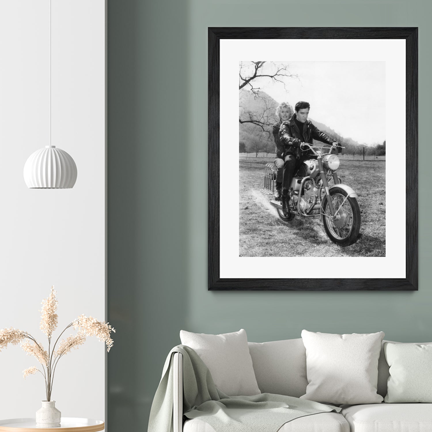 Barbara Stanwyck And Elvis Presley by Bridgeman Images on GIANT ART - black and white photography