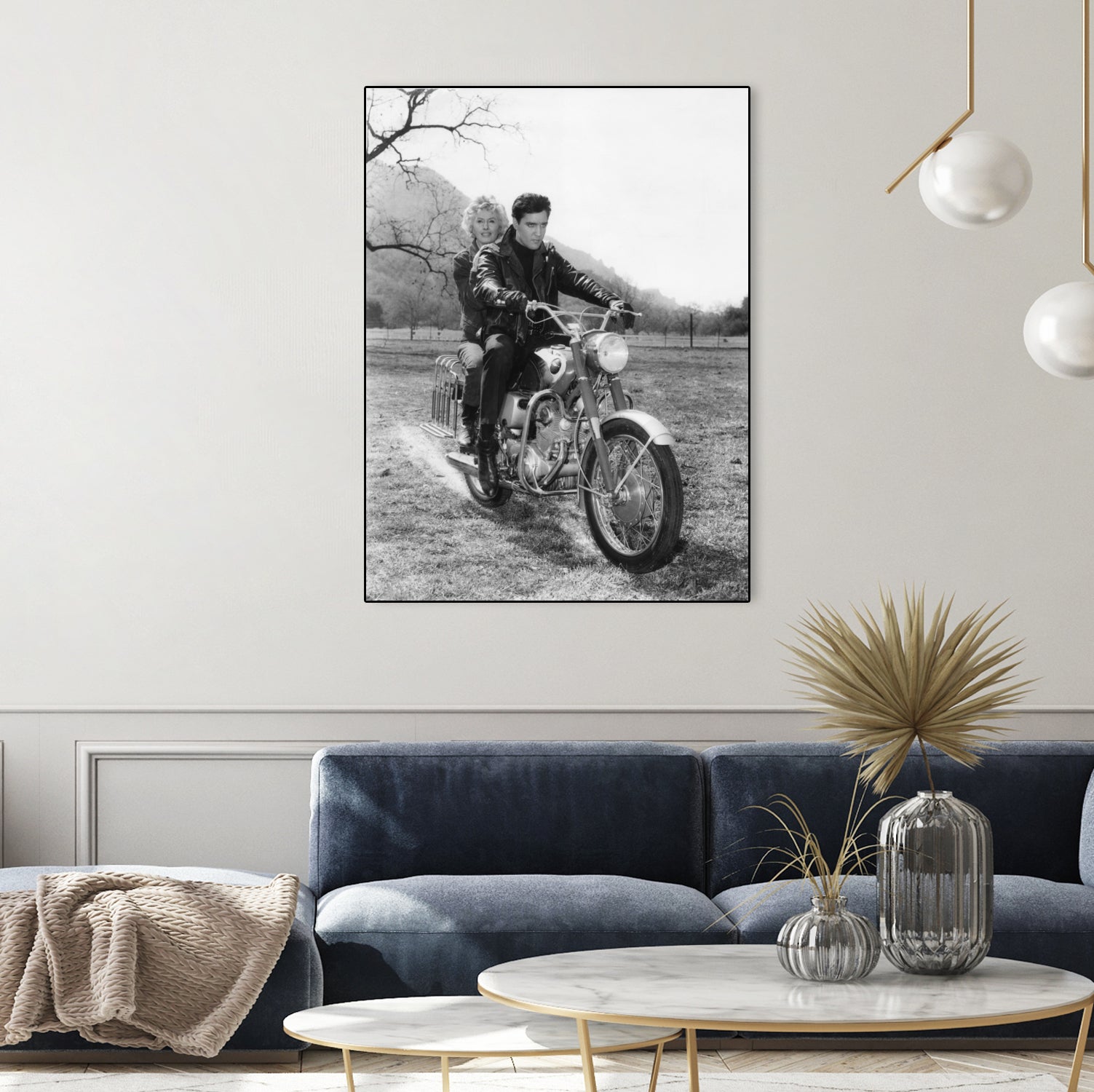 Barbara Stanwyck And Elvis Presley by Bridgeman Images on GIANT ART - black and white photography