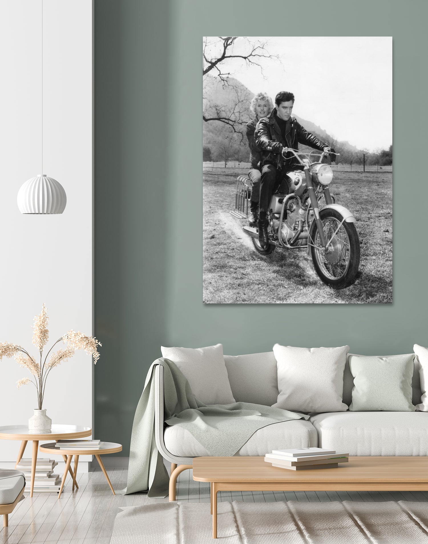 Barbara Stanwyck And Elvis Presley by Bridgeman Images on GIANT ART - black and white photography