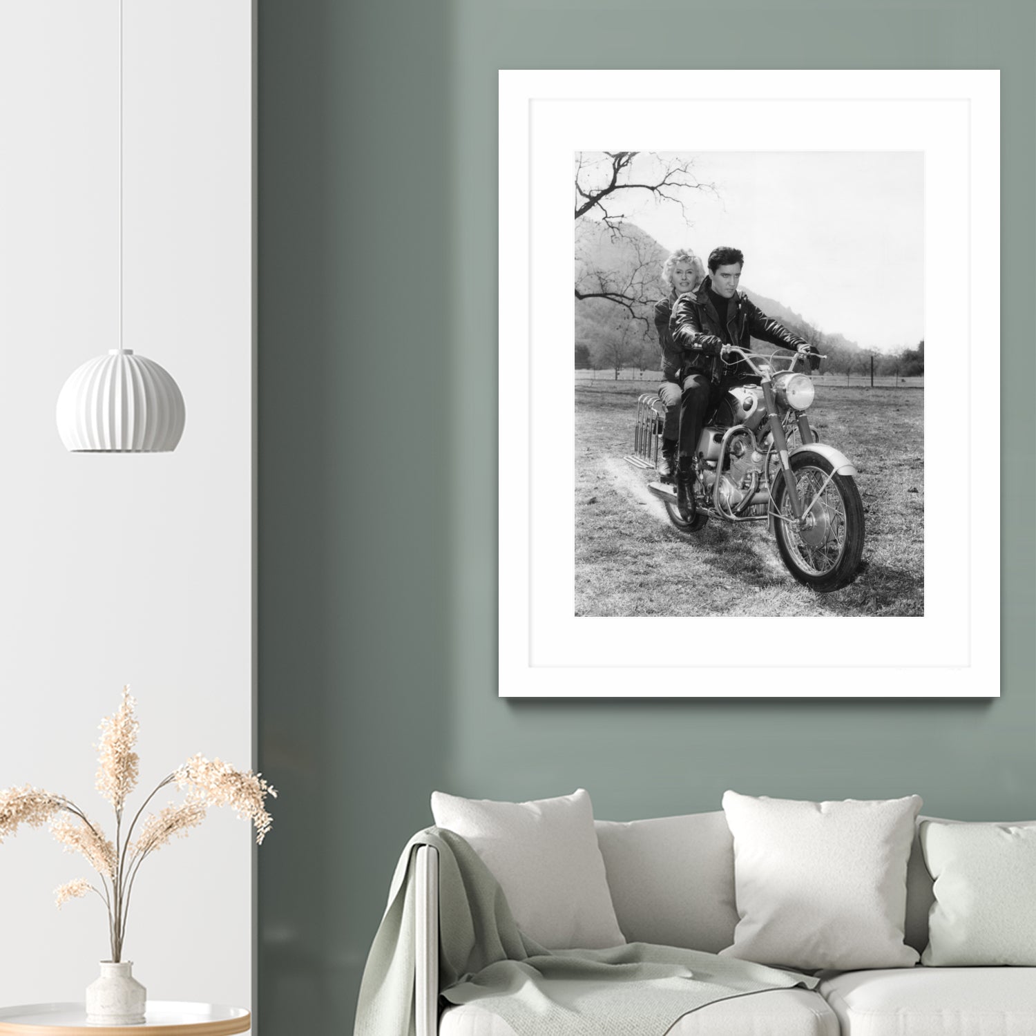 Barbara Stanwyck And Elvis Presley by Bridgeman Images on GIANT ART - black and white photography