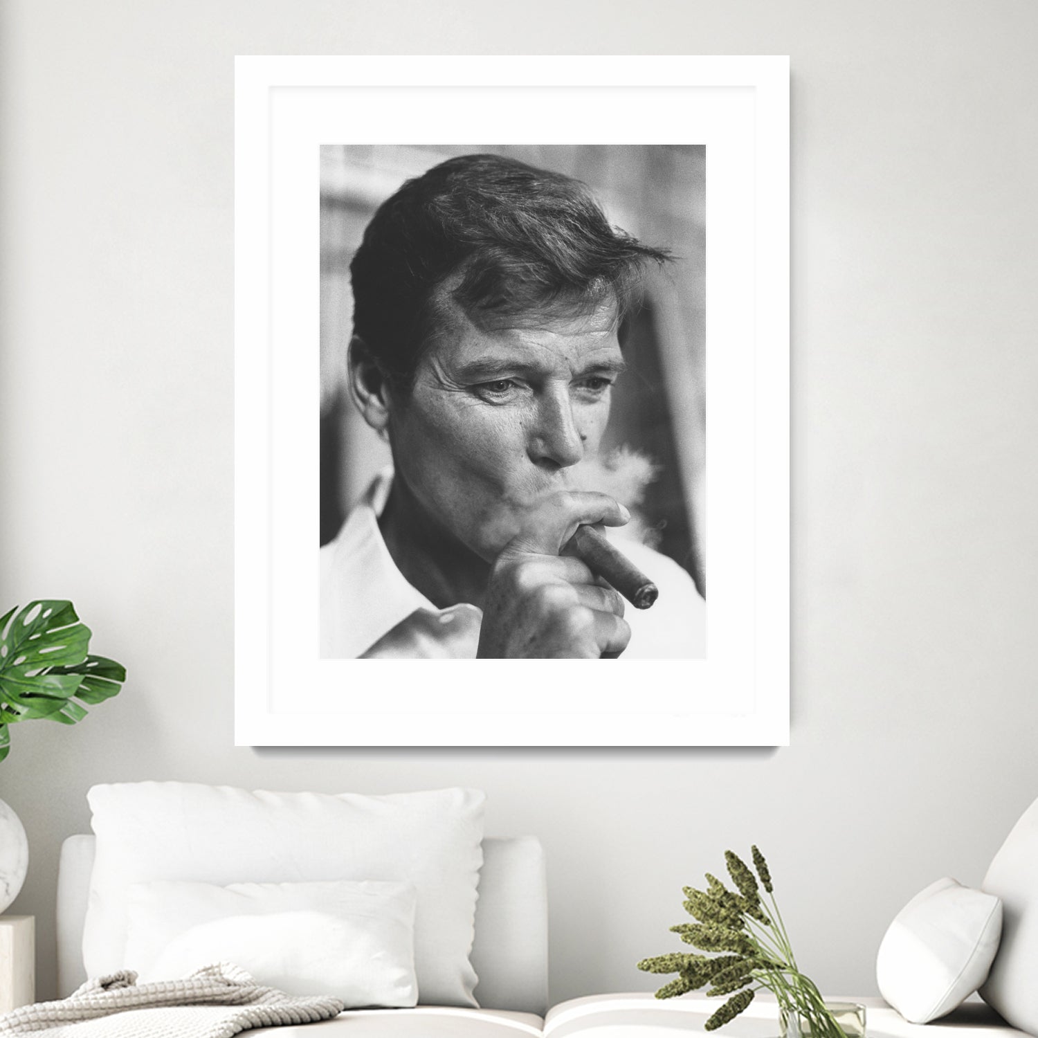 Roger Moore by © Classic Picture Library / Bridgeman Images on GIANT ART - black and white photography