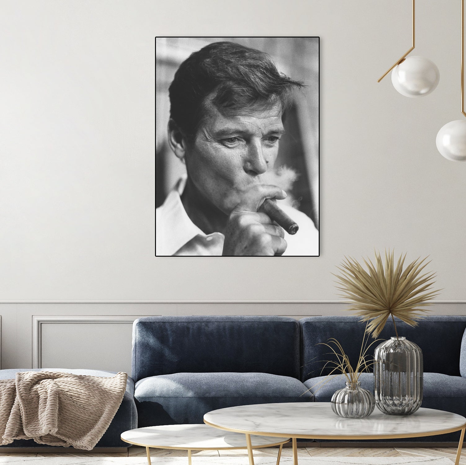 Roger Moore by © Classic Picture Library / Bridgeman Images on GIANT ART - black and white photography