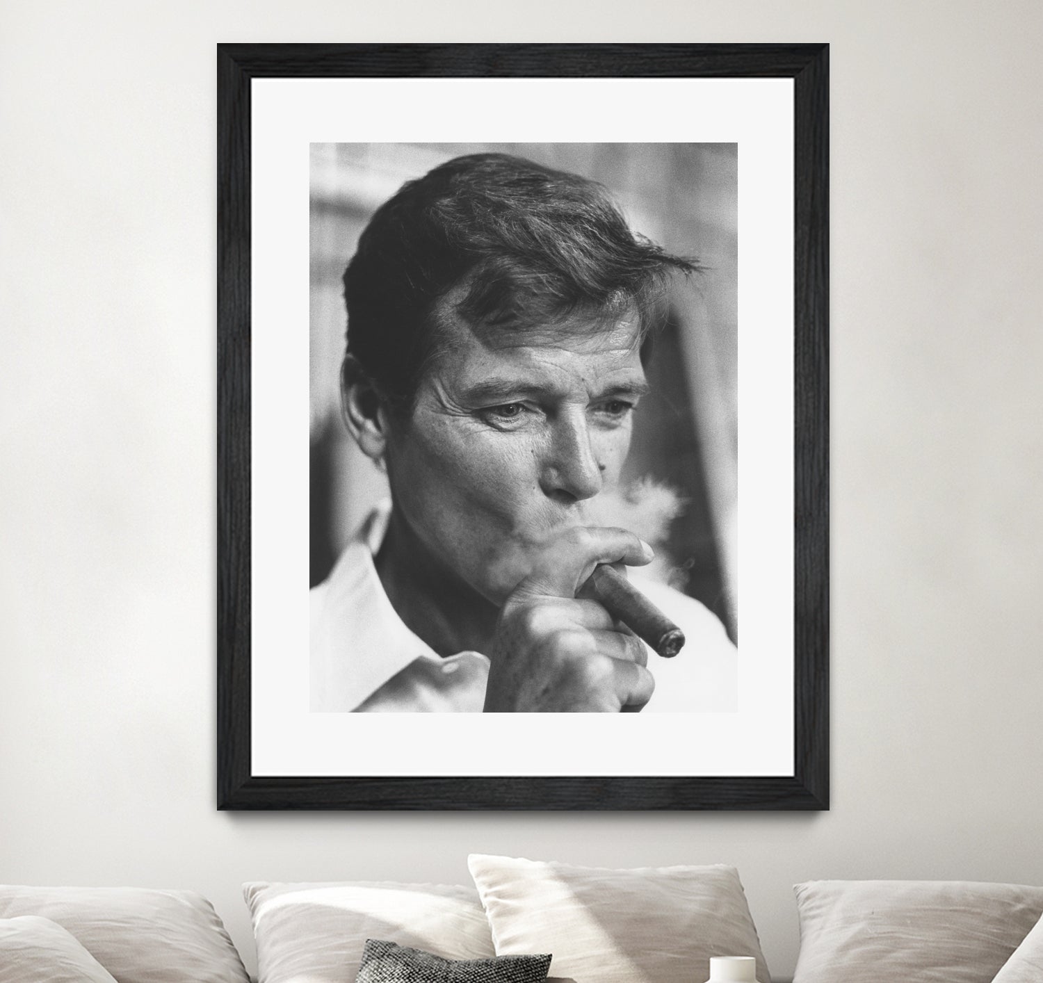 Roger Moore by © Classic Picture Library / Bridgeman Images on GIANT ART - black and white photography