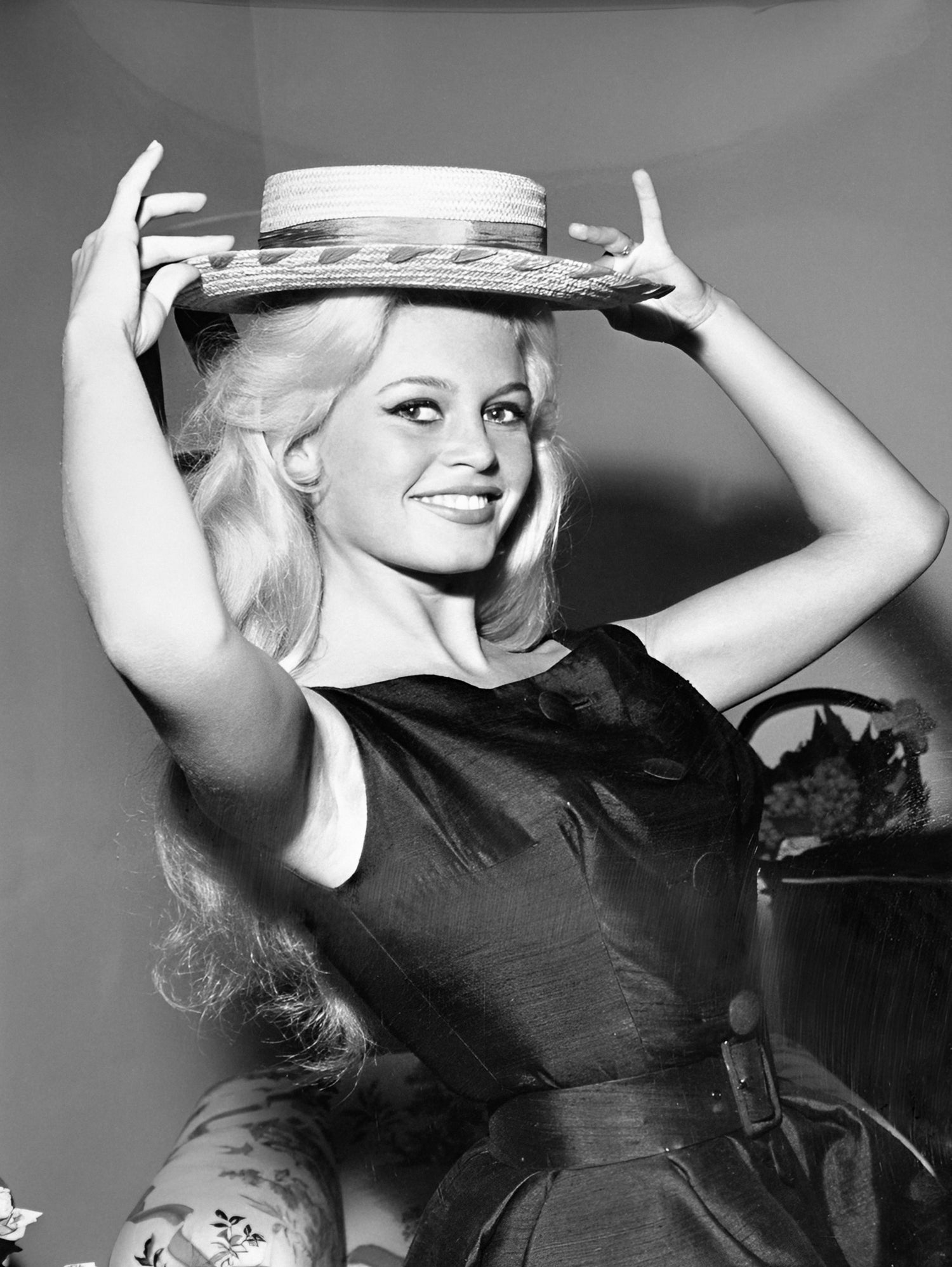 Brigitte Bardot, c.1950-60  by August Di Giovanni, Bridgeman Images  on GIANT ART - black and white  photography