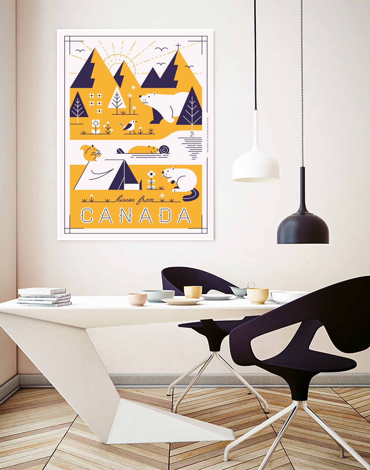 Kisses from Canada by Delphine Meier on GIANT ART