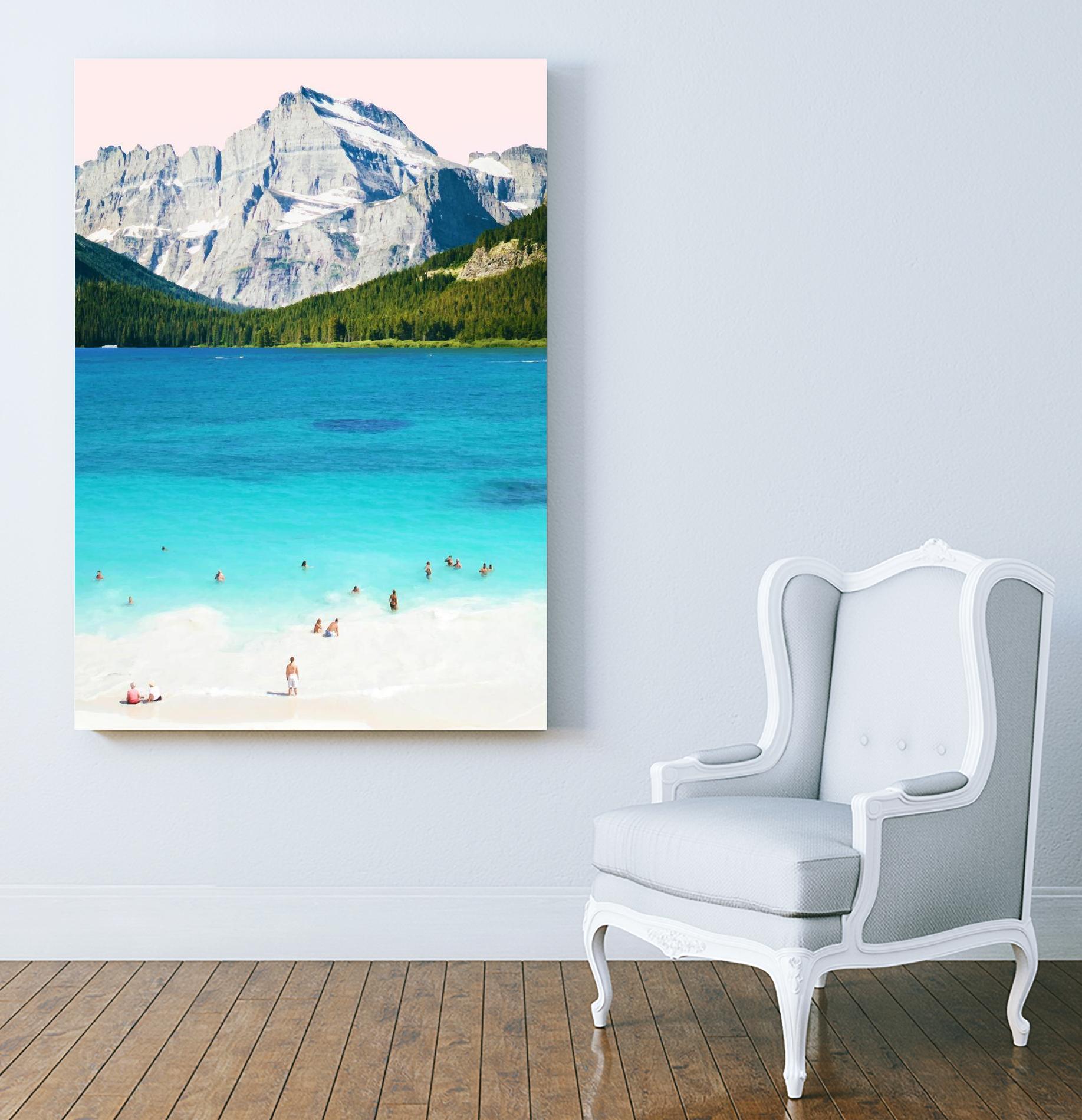 Summer Vibes by 83 Oranges on GIANT ART - blue digital mountain