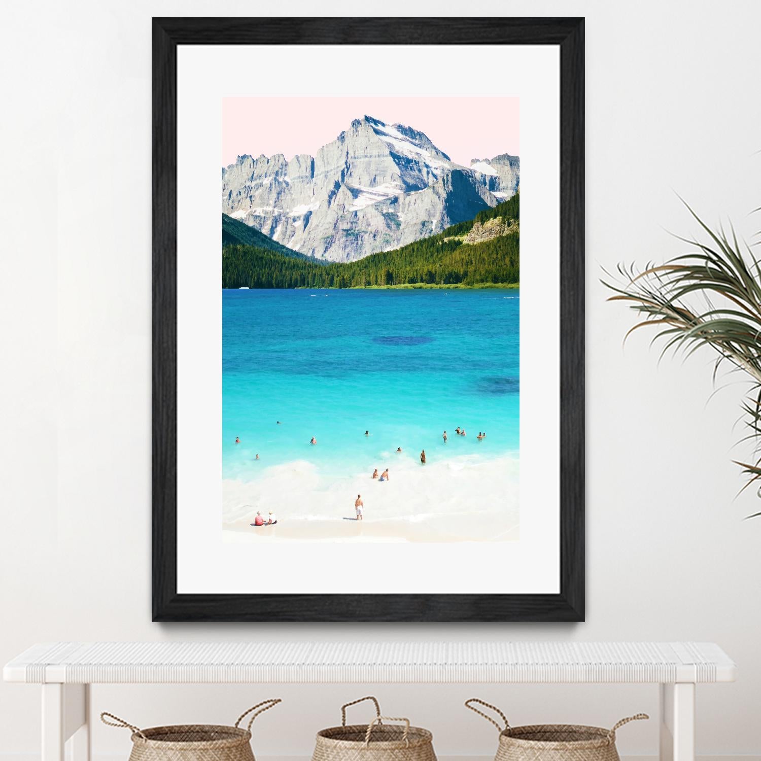 Summer Vibes by 83 Oranges on GIANT ART - blue digital mountain