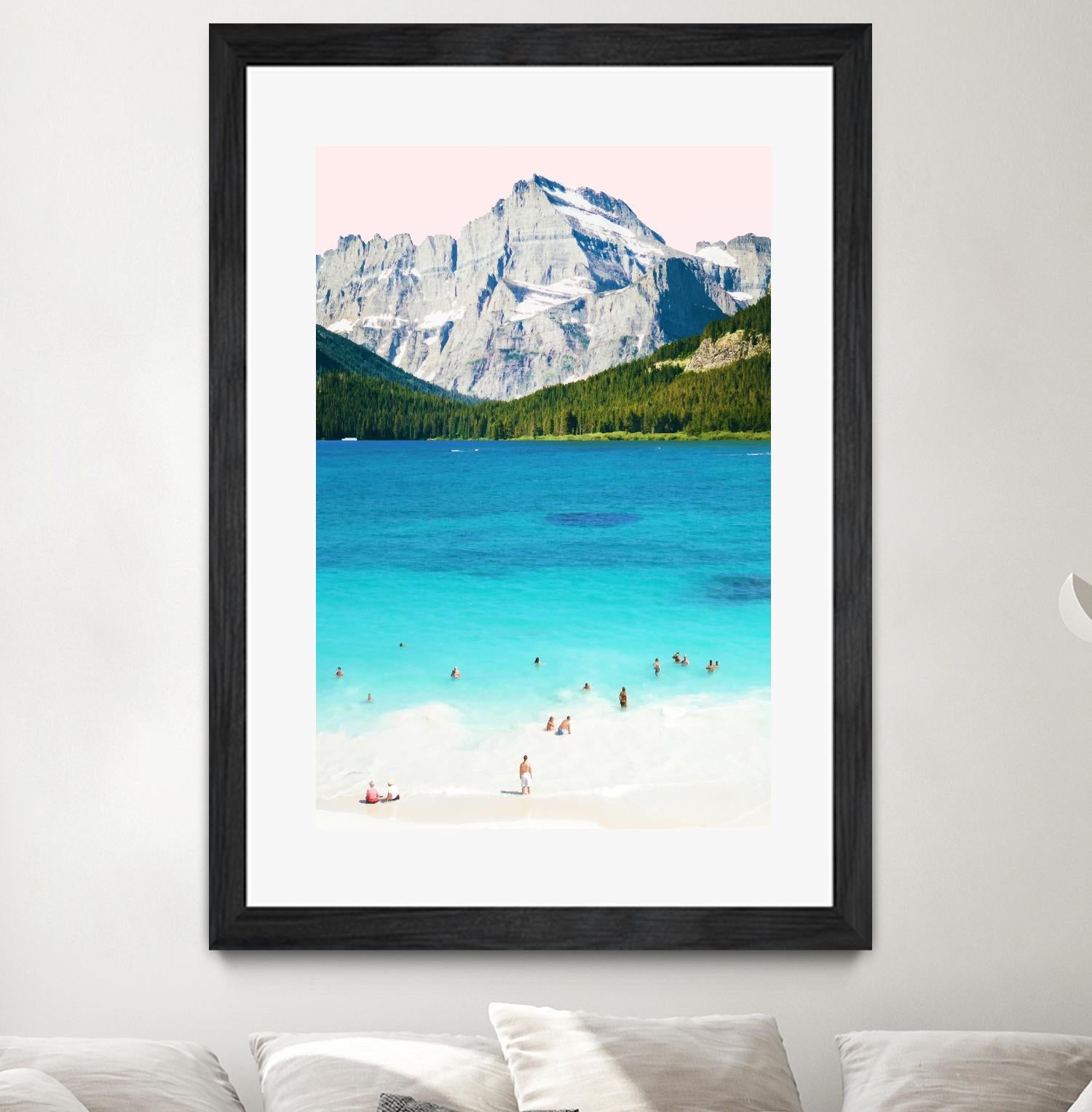 Summer Vibes by 83 Oranges on GIANT ART - blue digital mountain