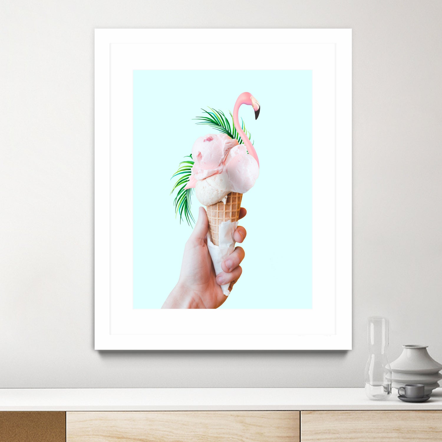 Tropical Ice Cream by 83 oranges on GIANT ART - pink digital