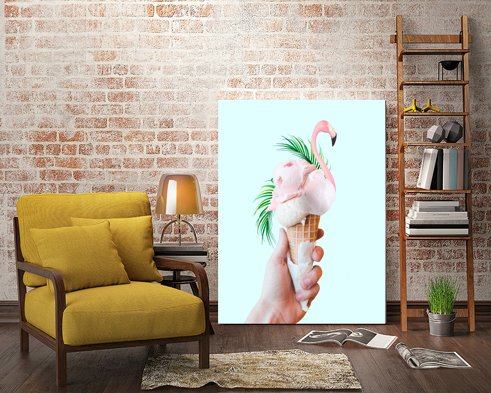Tropical Ice Cream by 83 oranges on GIANT ART - pink digital