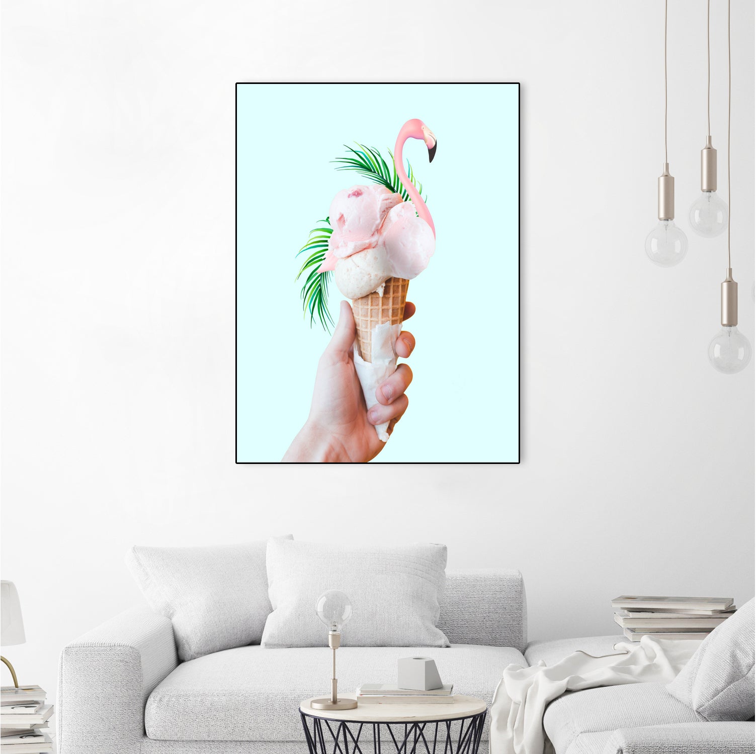 Tropical Ice Cream by 83 oranges on GIANT ART - pink digital