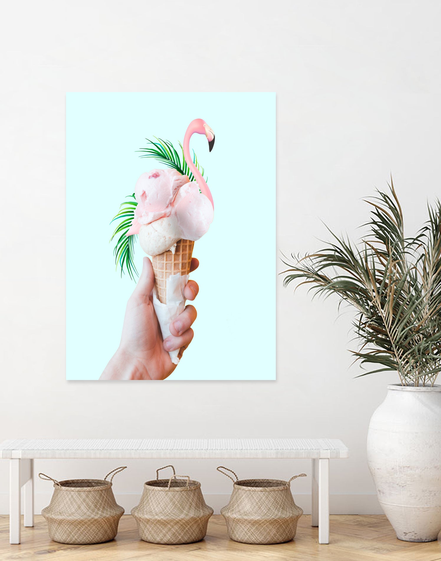 Tropical Ice Cream by 83 oranges on GIANT ART - pink digital