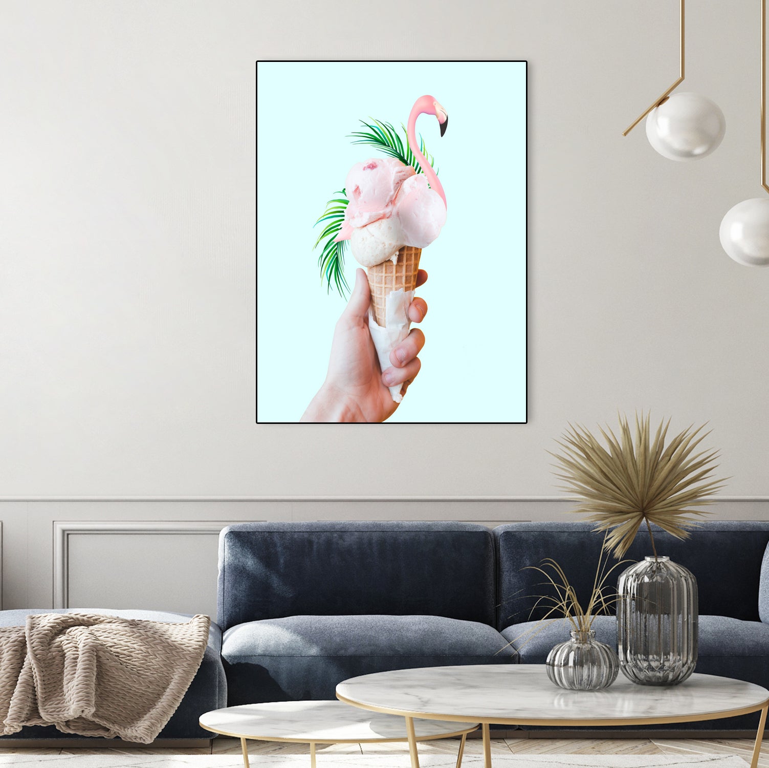 Tropical Ice Cream by 83 oranges on GIANT ART - pink digital