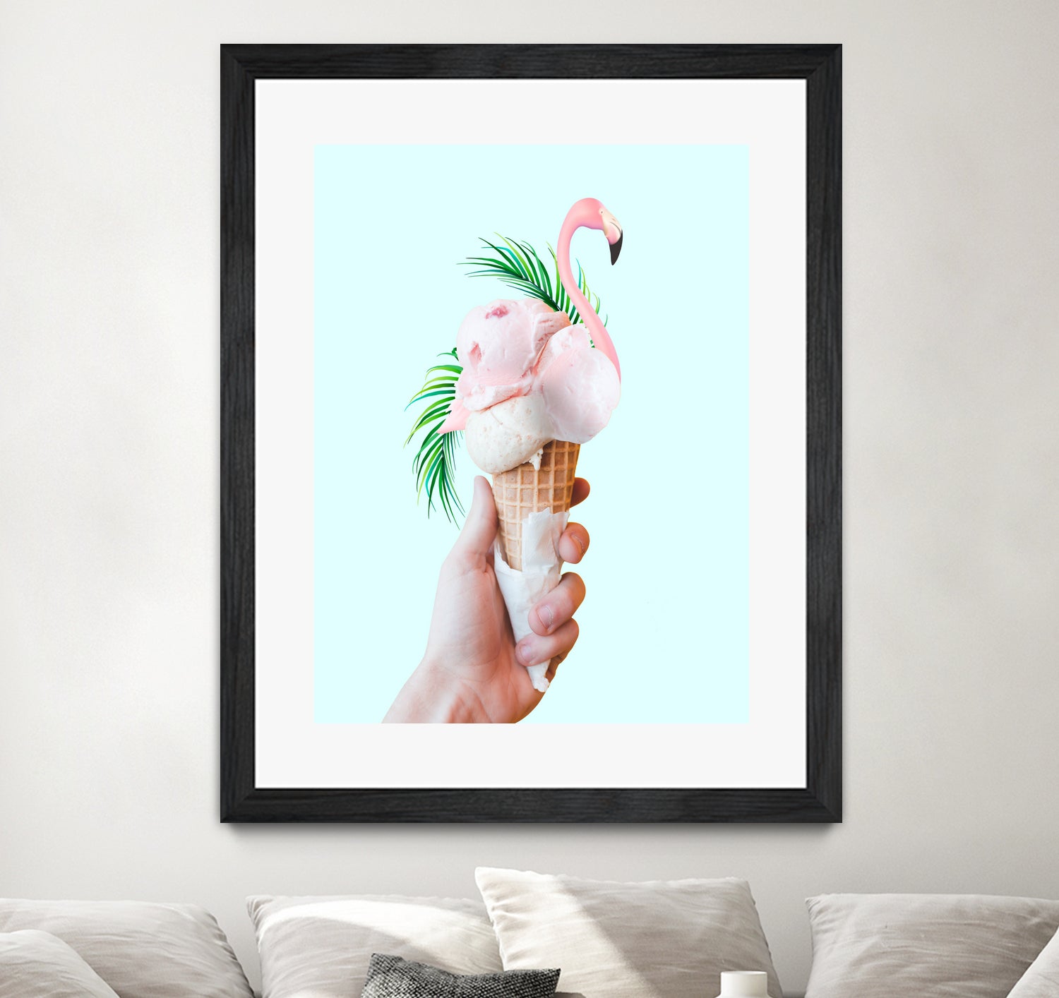 Tropical Ice Cream by 83 oranges on GIANT ART - pink digital