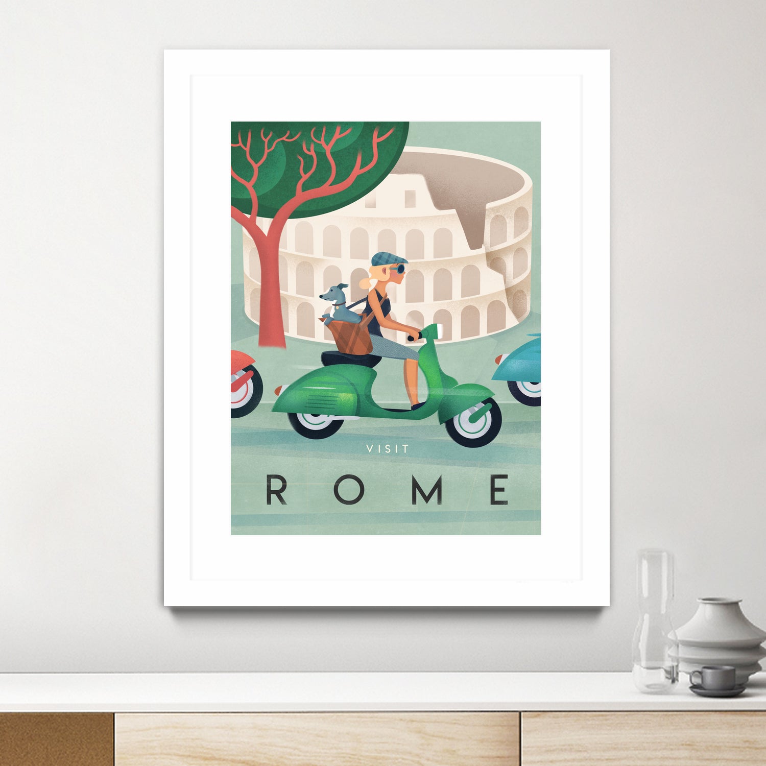 Visit Rome Vintage Art by Martin Wickstrom on GIANT ART