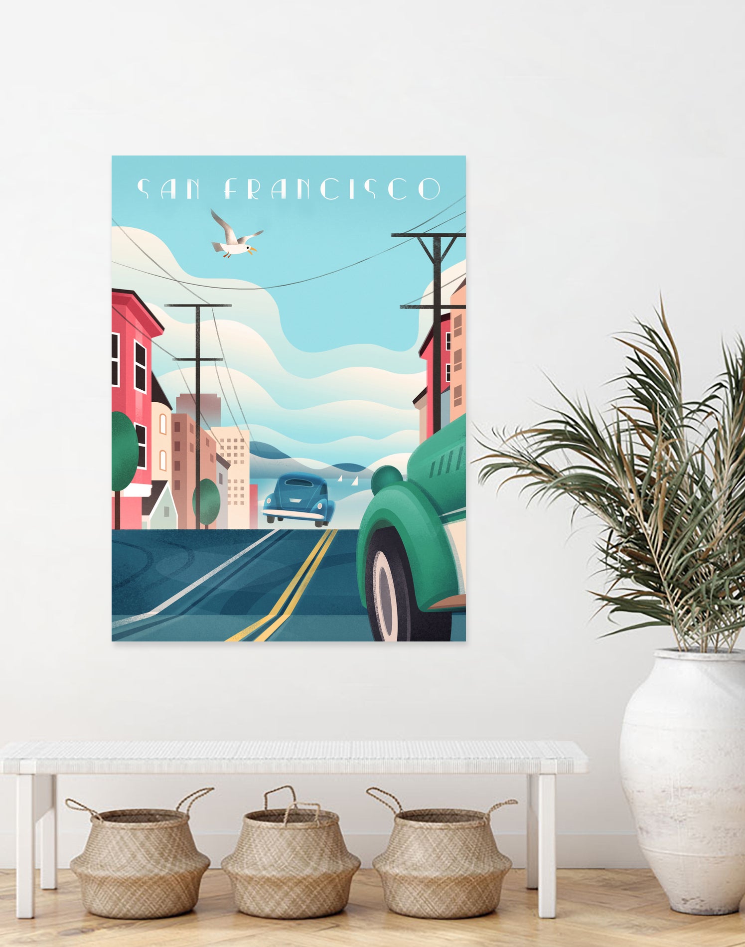 Art Deco San Francisco Car Chase by Martin Wickstrom on GIANT ART