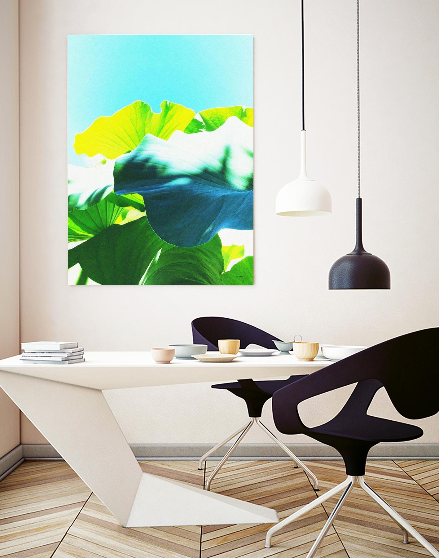 LOTUS MAGIC - Blue by Dominique Vari on GIANT ART