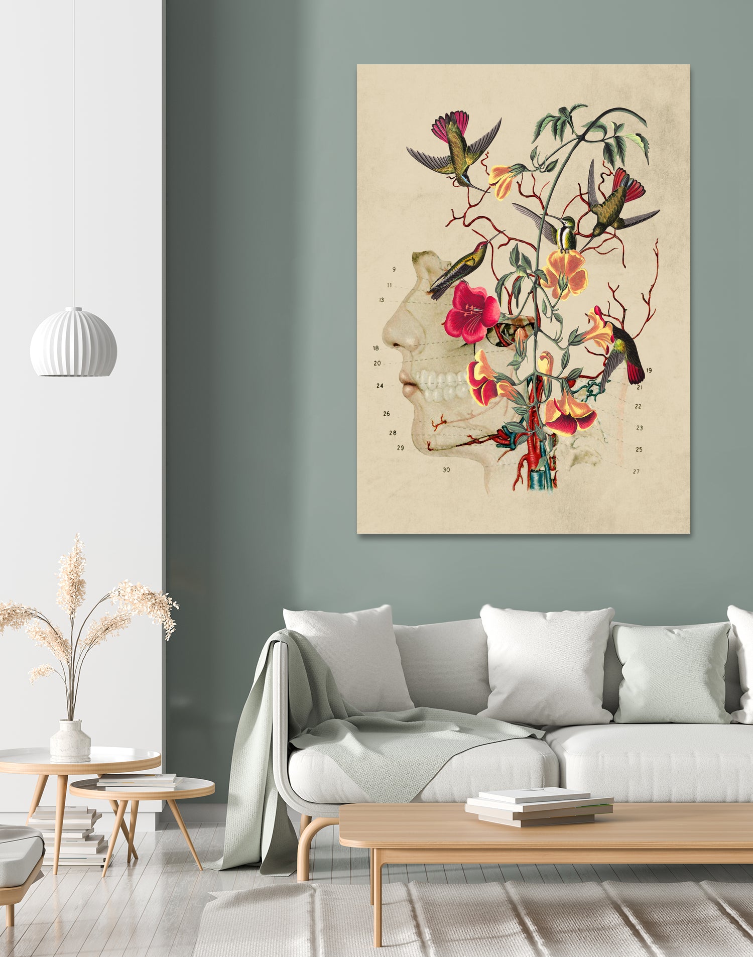 Flower Anatomy by Caterina Lo Cicero on GIANT ART - red digital