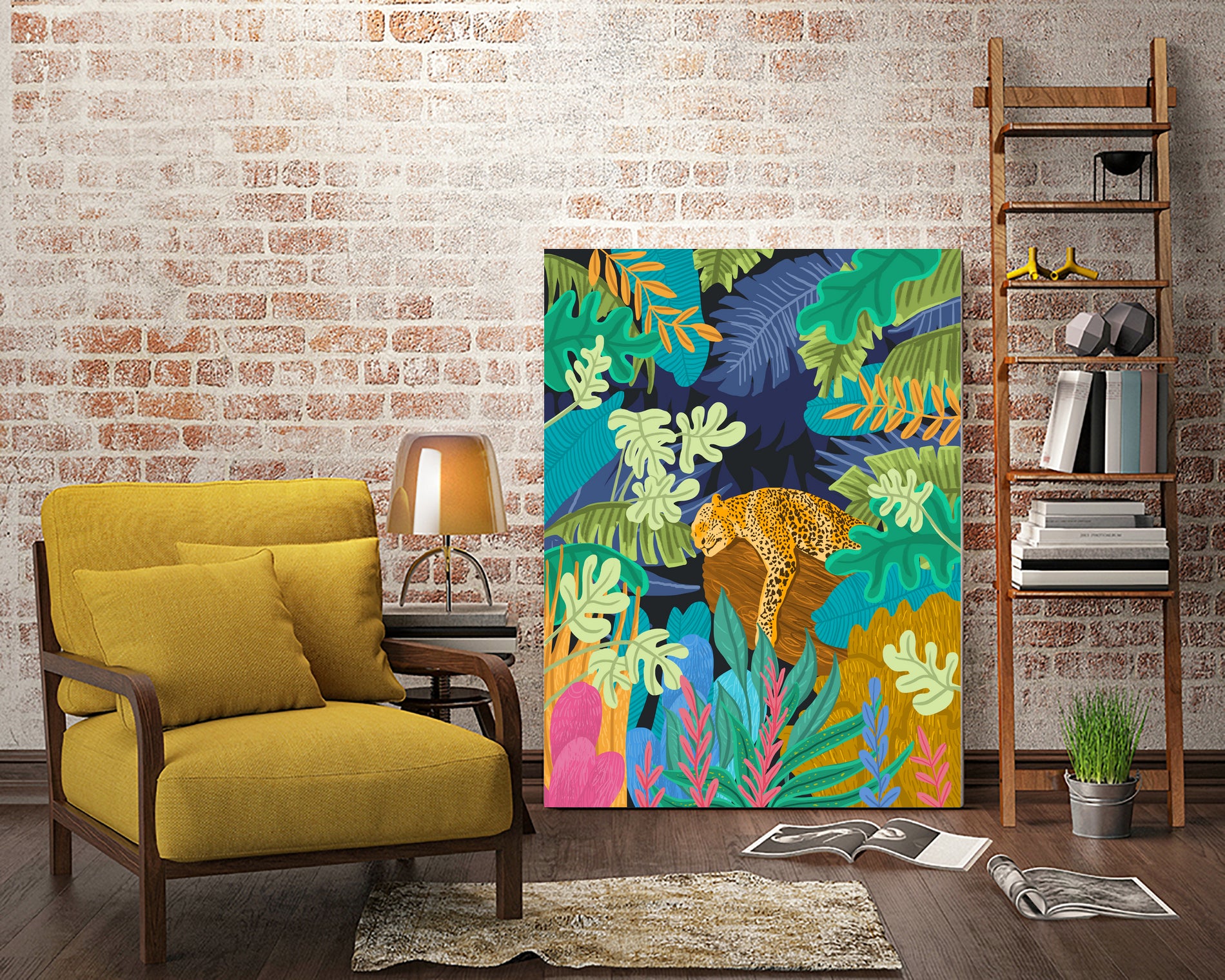 Sleeping Panther by 83 Oranges on GIANT ART - orange digital