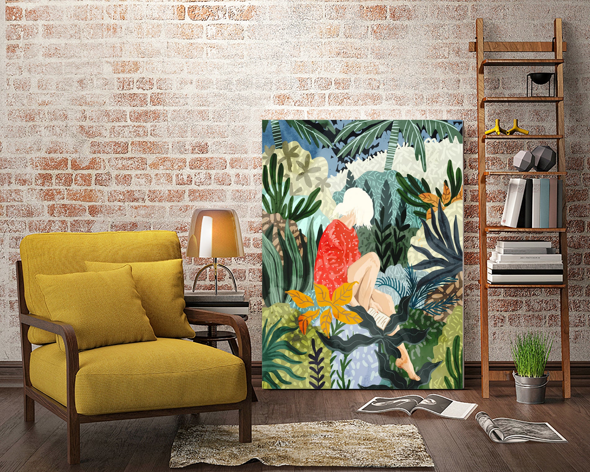 The Distracted Reader by 83 Oranges on GIANT ART - orange digital