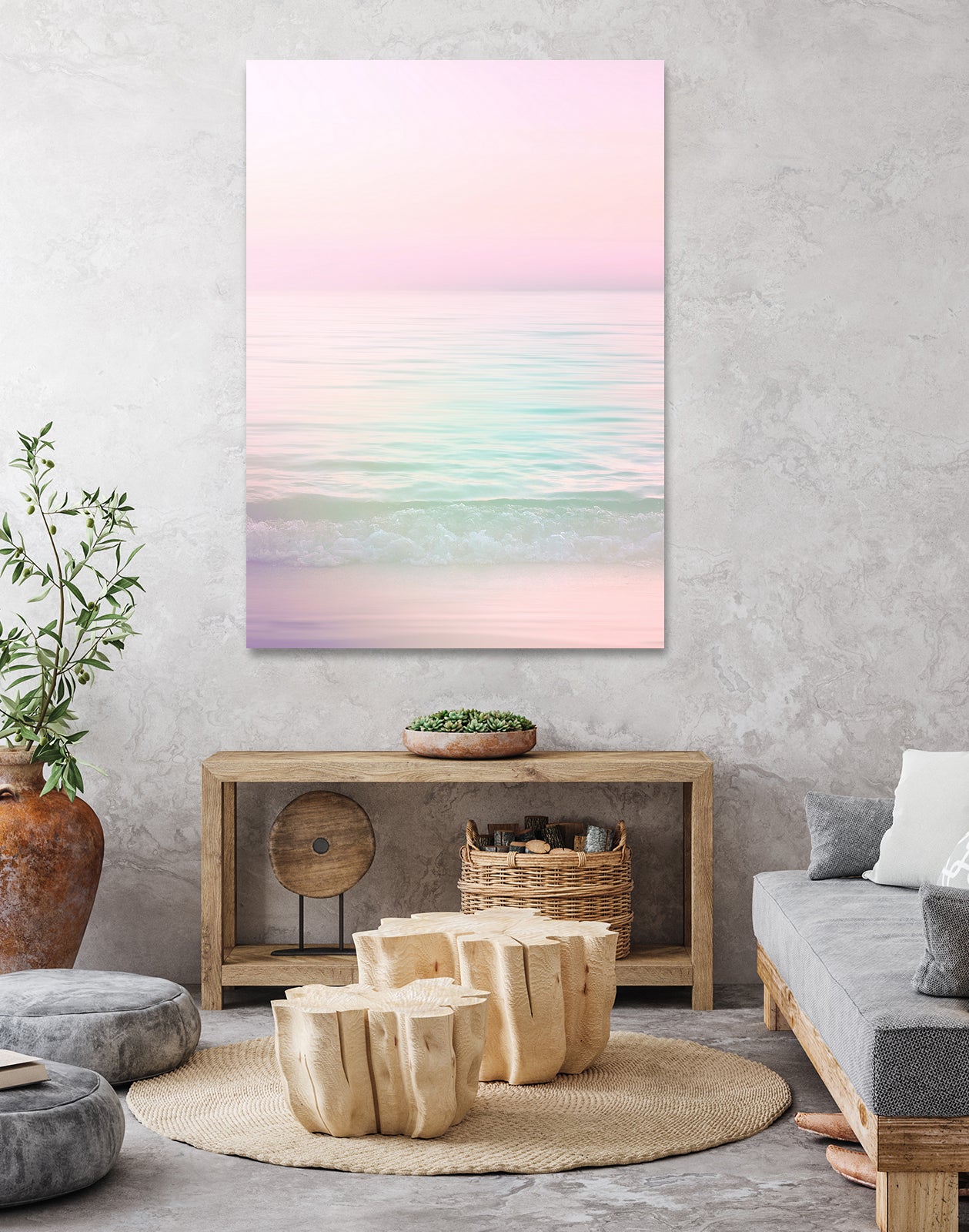 Day Dreamer by 83 orangs on GIANT ART - pink coastal