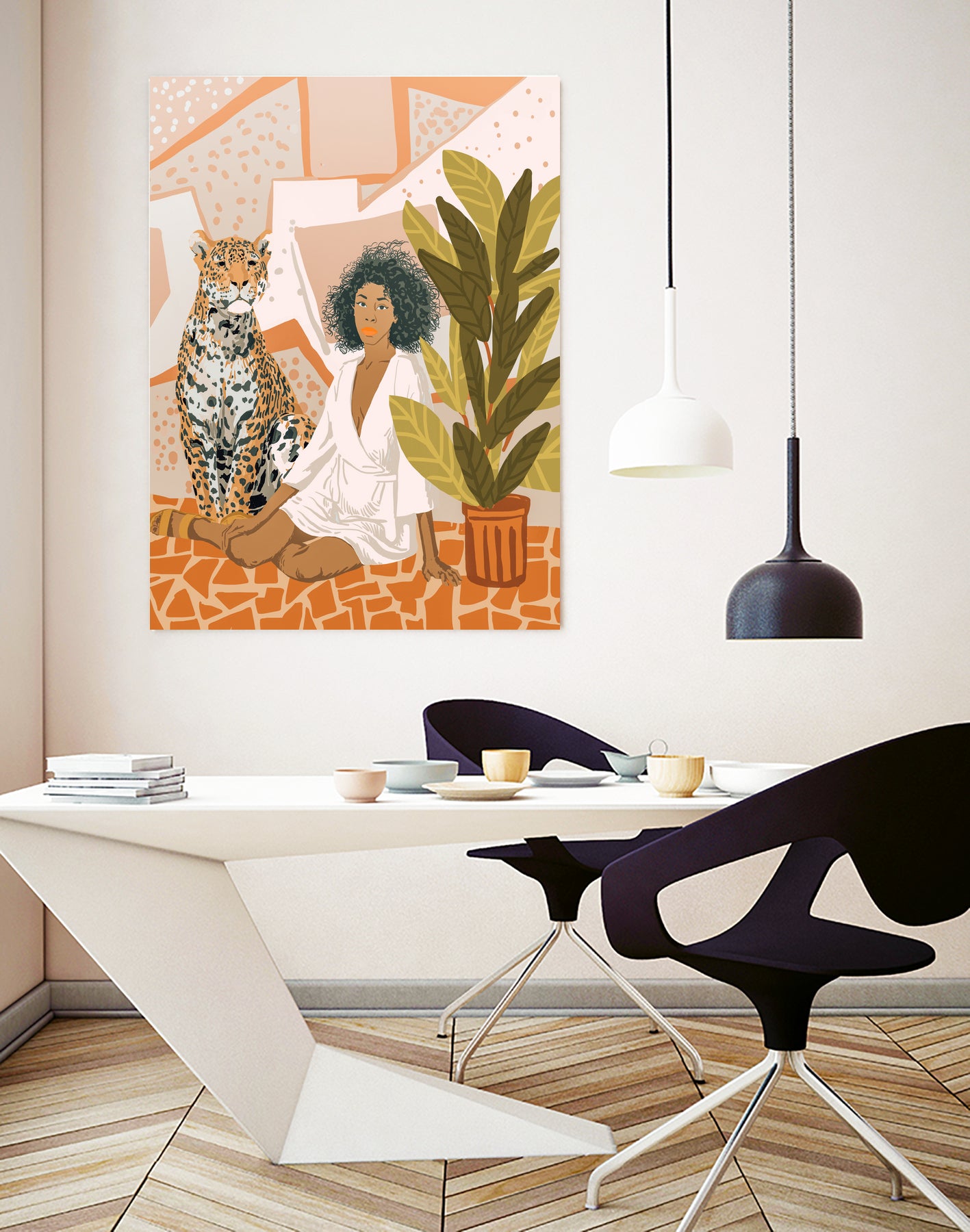 House Guest by 83 oranges on GIANT ART - brown digital