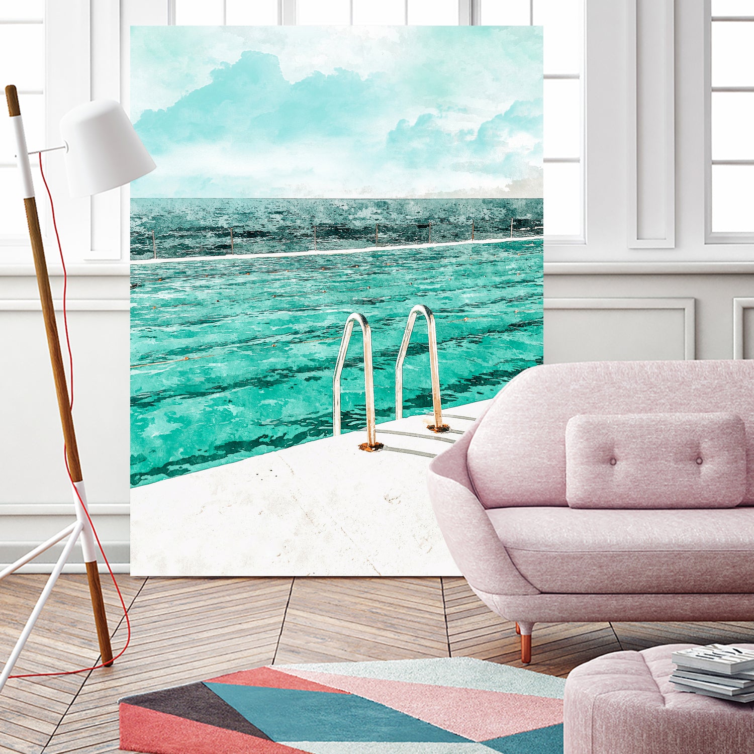 Break Away by 83 Oranges on GIANT ART - bleu digital pool