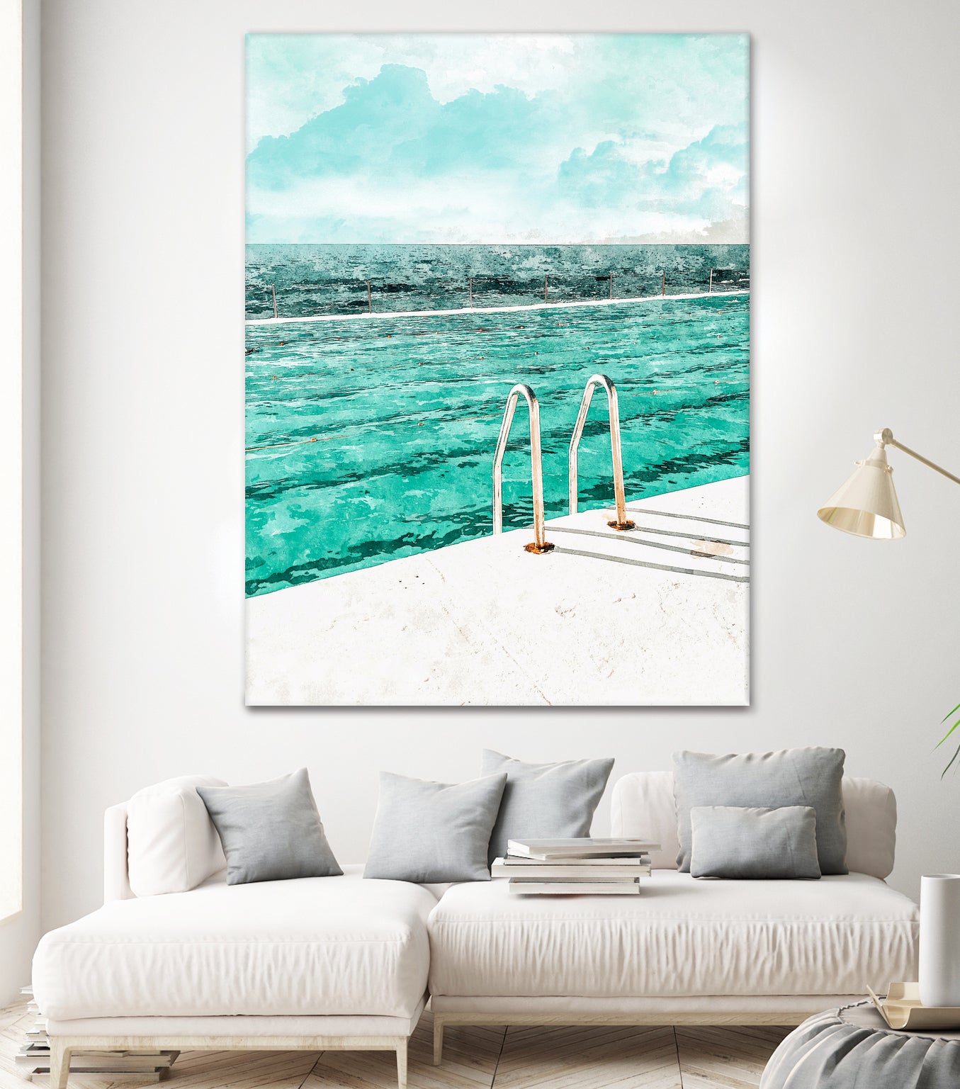 Break Away by 83 Oranges on GIANT ART - bleu digital pool