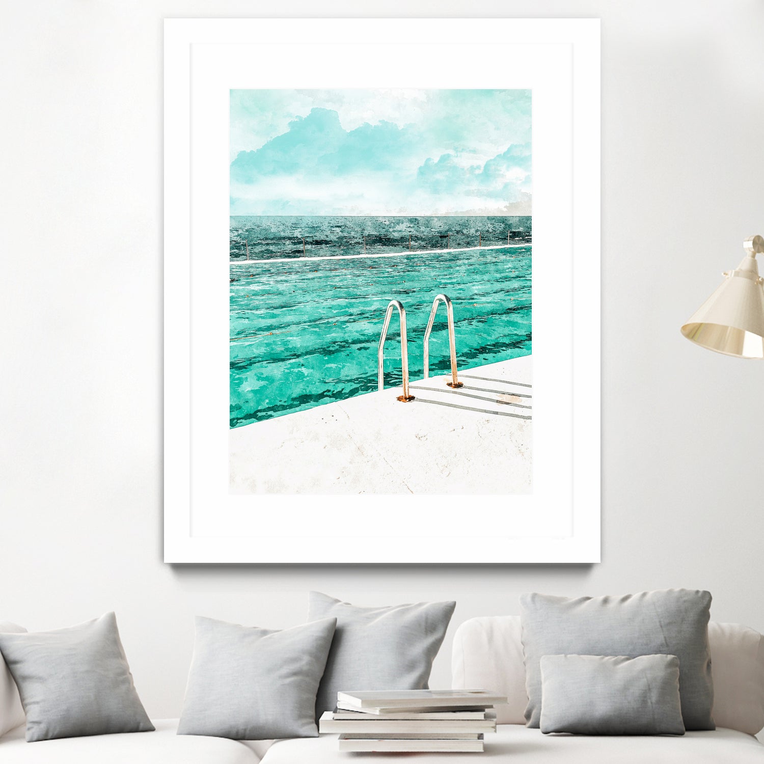 Break Away by 83 Oranges on GIANT ART - bleu digital pool