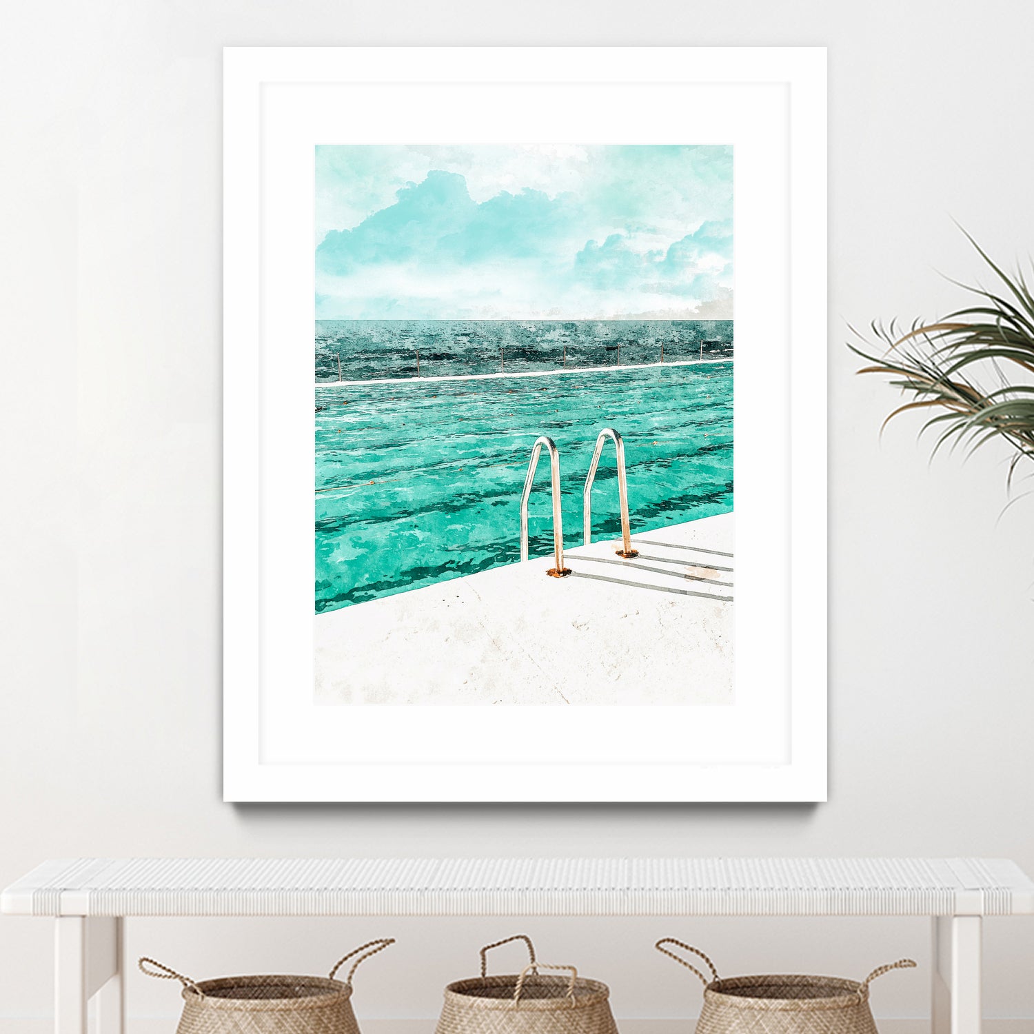 Break Away by 83 Oranges on GIANT ART - bleu digital pool