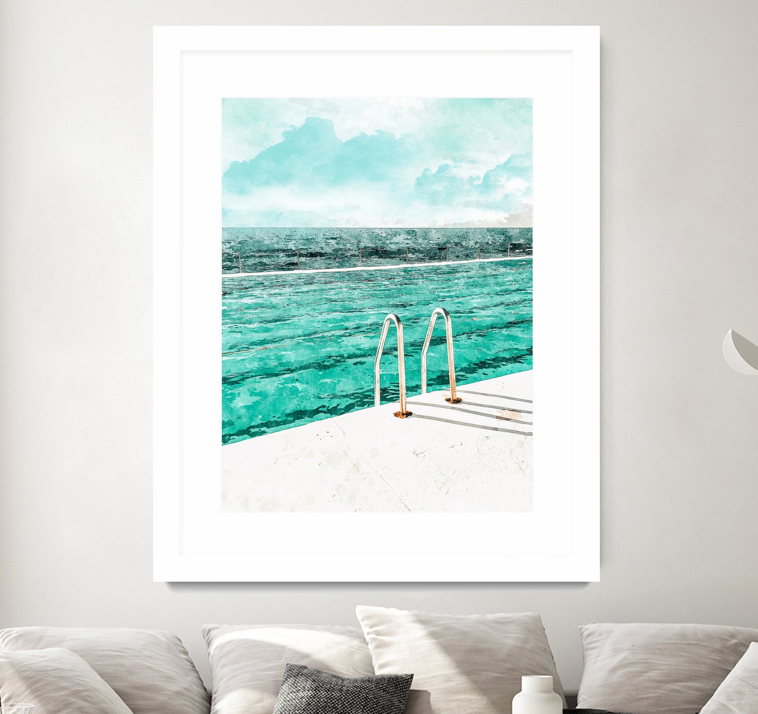 Break Away by 83 Oranges on GIANT ART - bleu digital pool